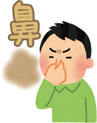 鼻からアンモニア臭